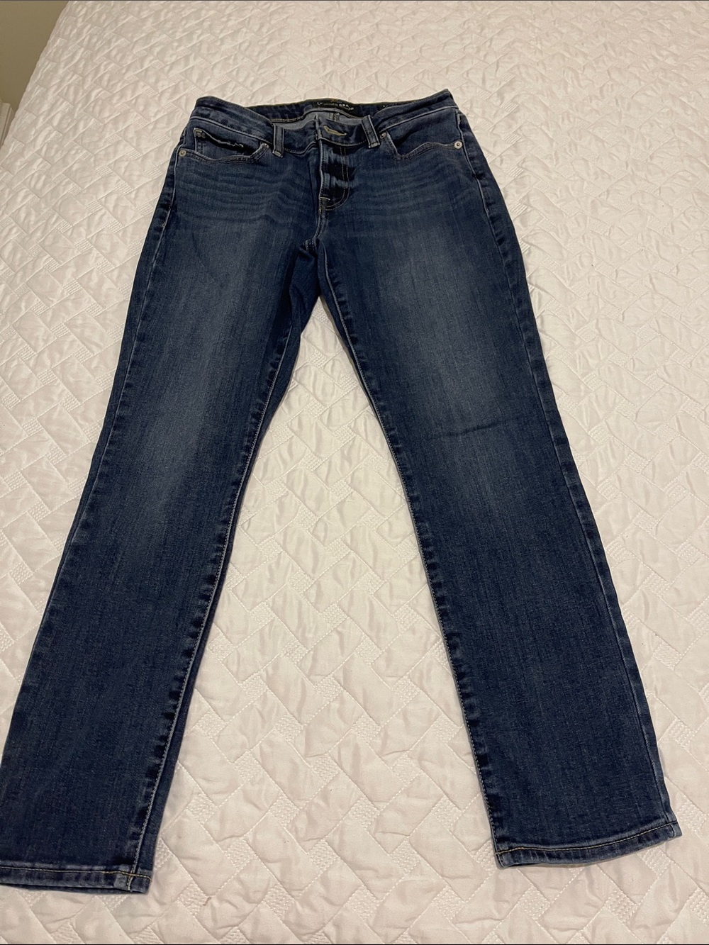 Lucky Brand Women's Dark Indigo Straight Leg Jeans